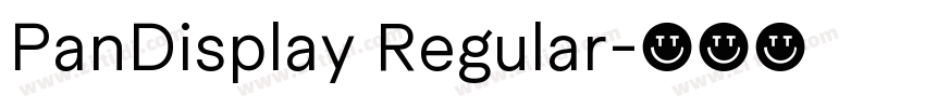 PanDisplay Regular字体转换